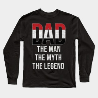 Yemeni Dad The Man The Myth The Legend - Gift for Yemeni Dad With Roots From Yemeni Long Sleeve T-Shirt